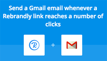 Rebrandly and Gmail Zapier integration