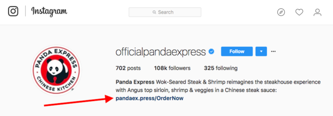 call to action examples panda express