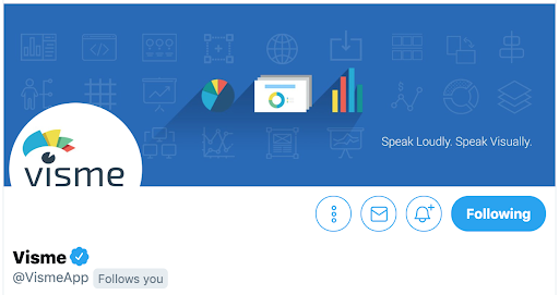 visme twitter