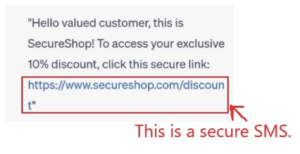 demonstration of secure SMS