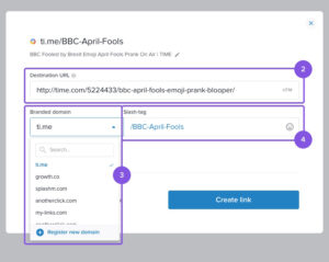 Using Rebrandly's URL shortener