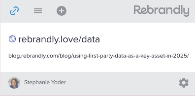 Click “Update link”.